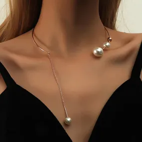 2-Piece: Women's Chic Geometric Necklace