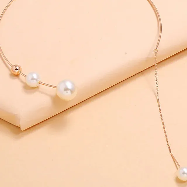 2-Piece: Women's Chic Geometric Necklace