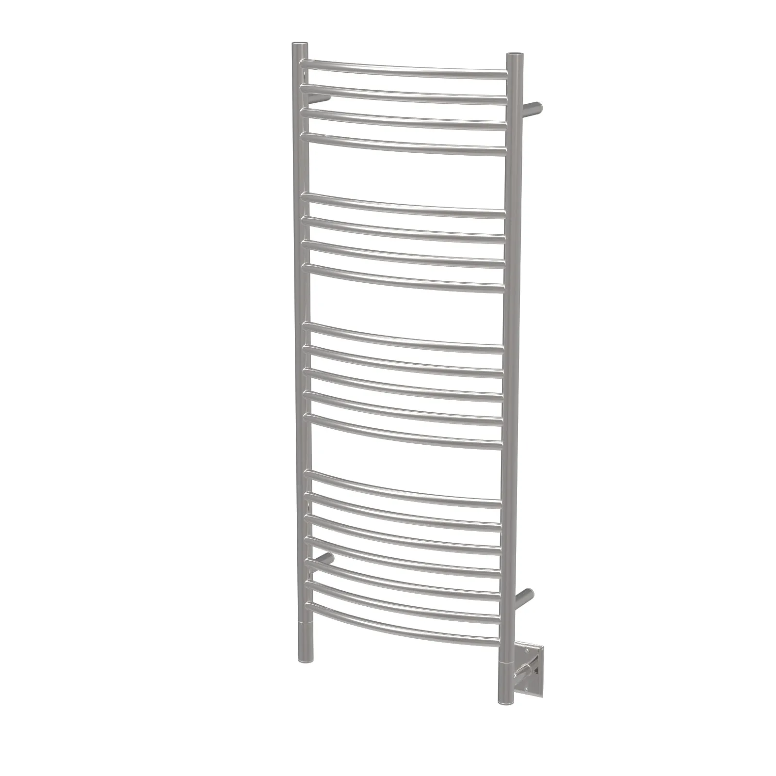 Amba DCP Jeeves Model D Curved 20 Bar Hardwired Towel Warmer in Polished