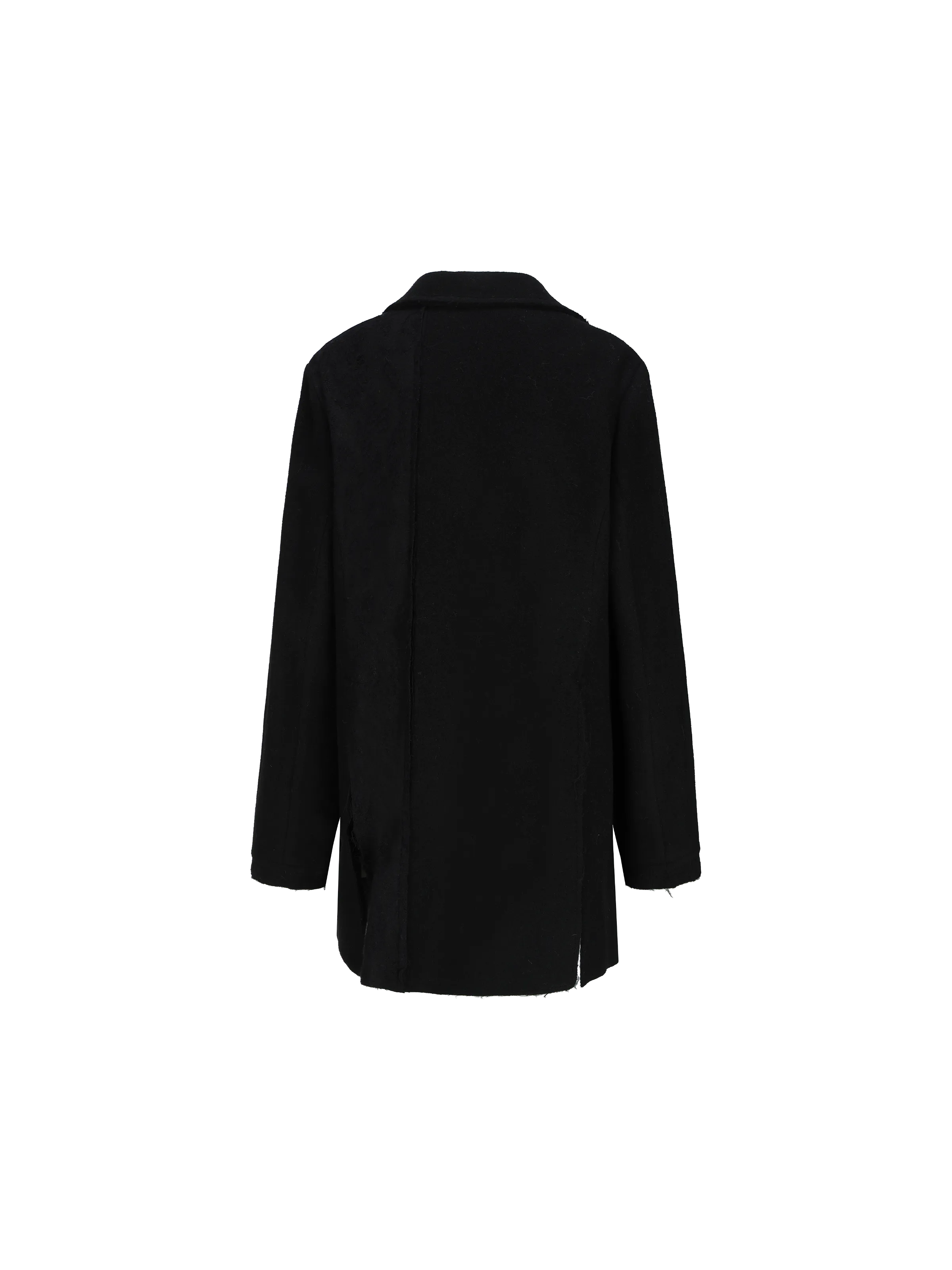 Black Jacquard Slit Jacket