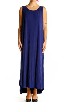 Blue Holiday Classic Solid Dress