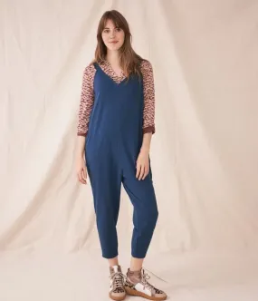 Blue Selina Jersey Jumpsuit