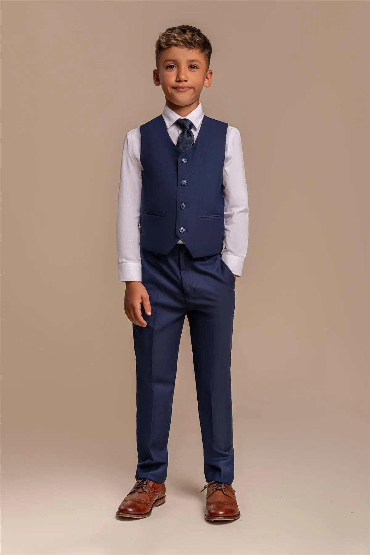 Boys Jefferson Navy Three Piece Suit