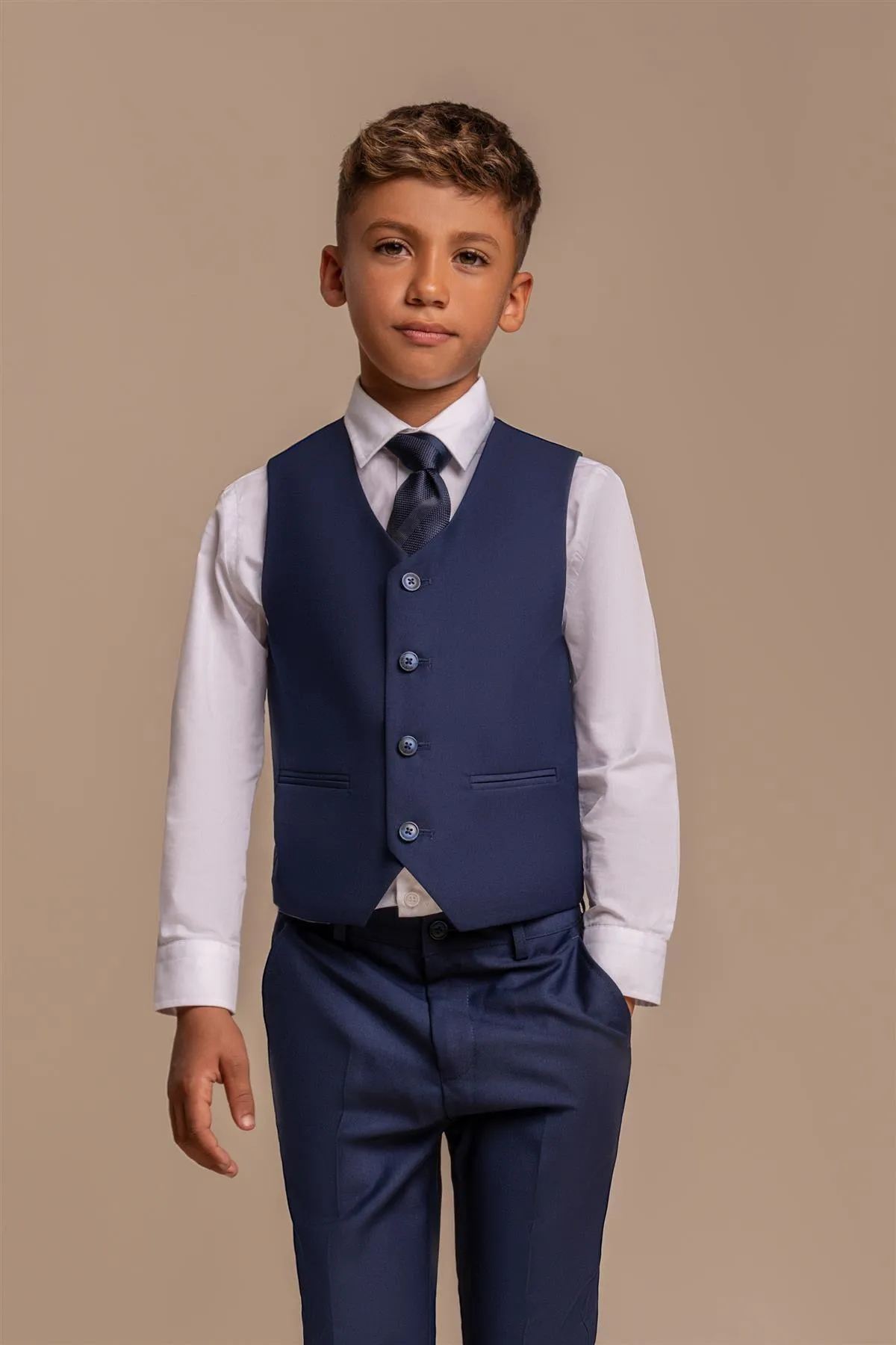 Boys Jefferson Navy Three Piece Suit