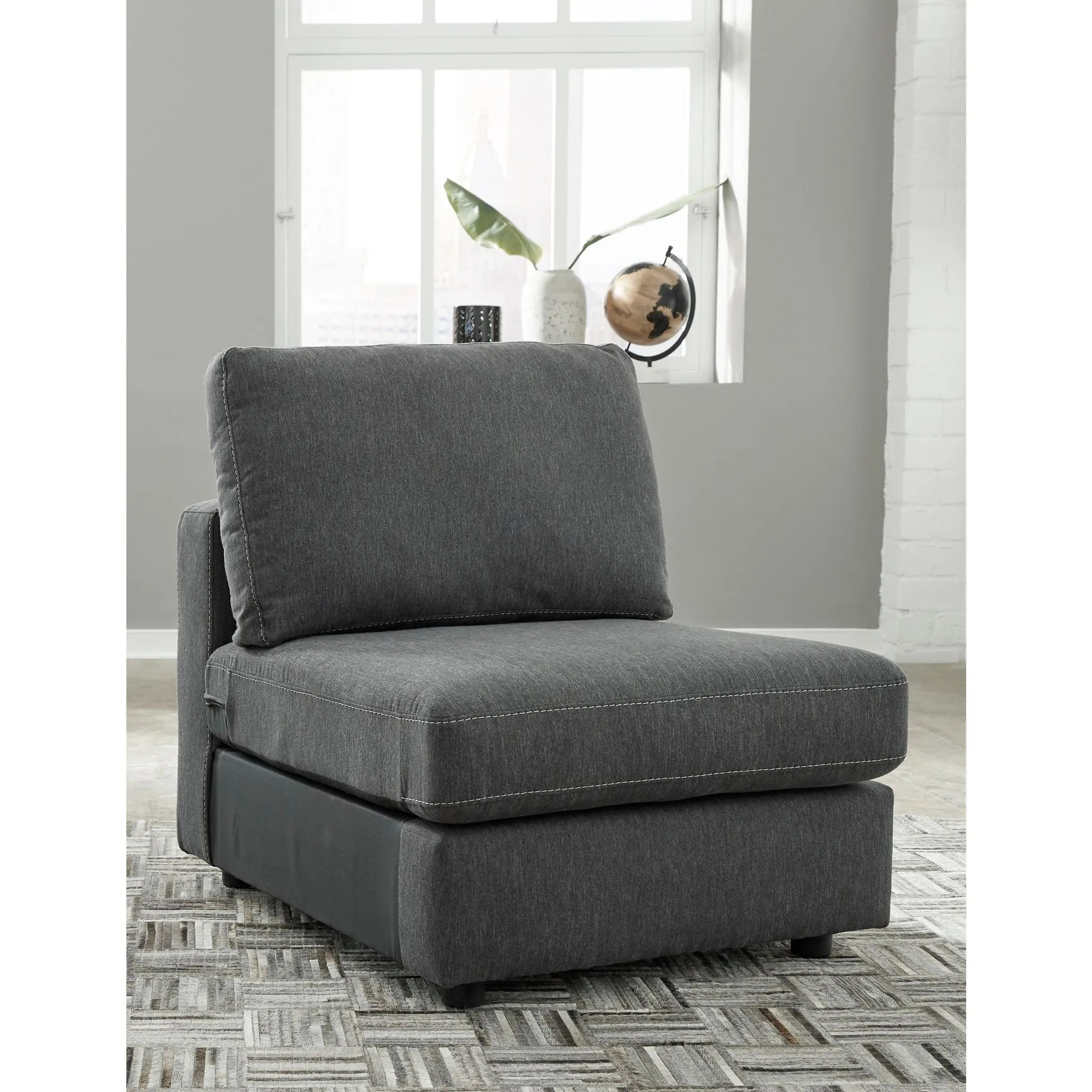 Candela 3 Piece Sofa - Charcoal