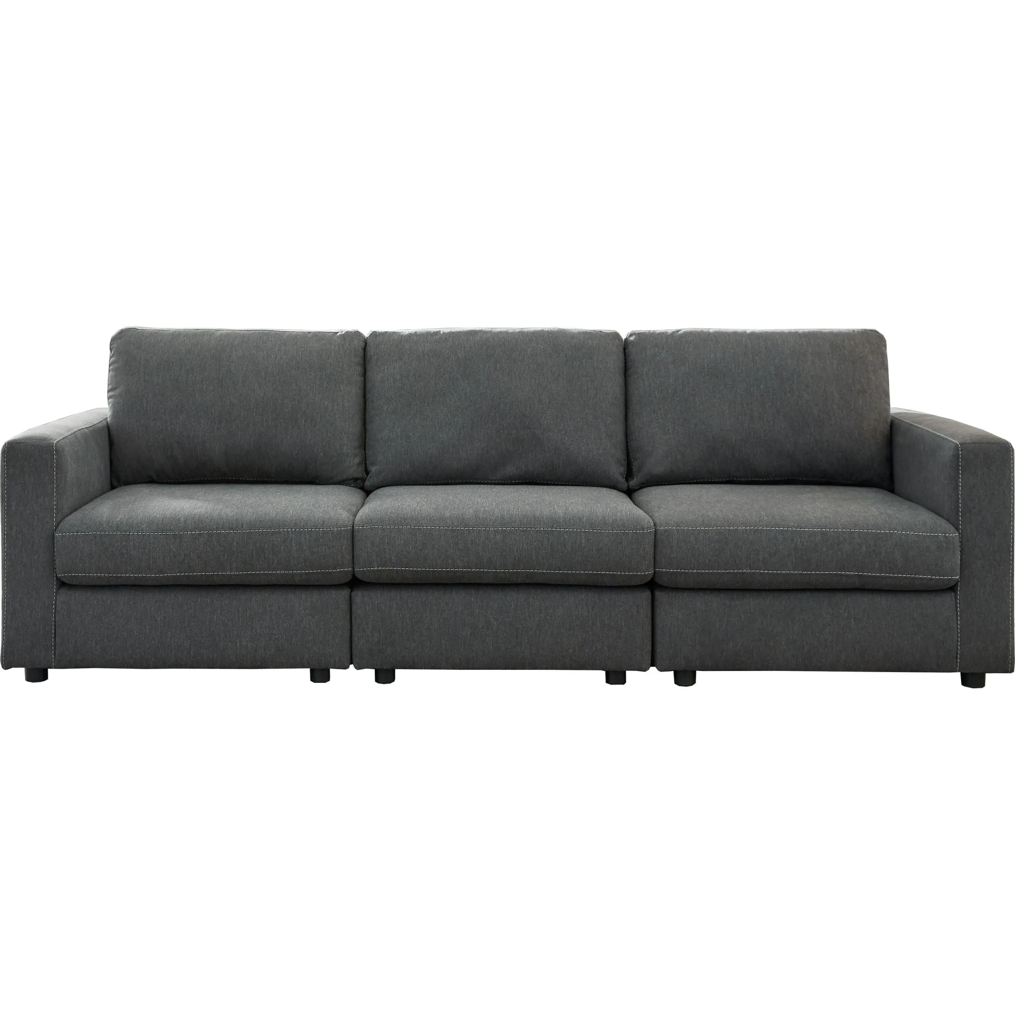 Candela 3 Piece Sofa - Charcoal