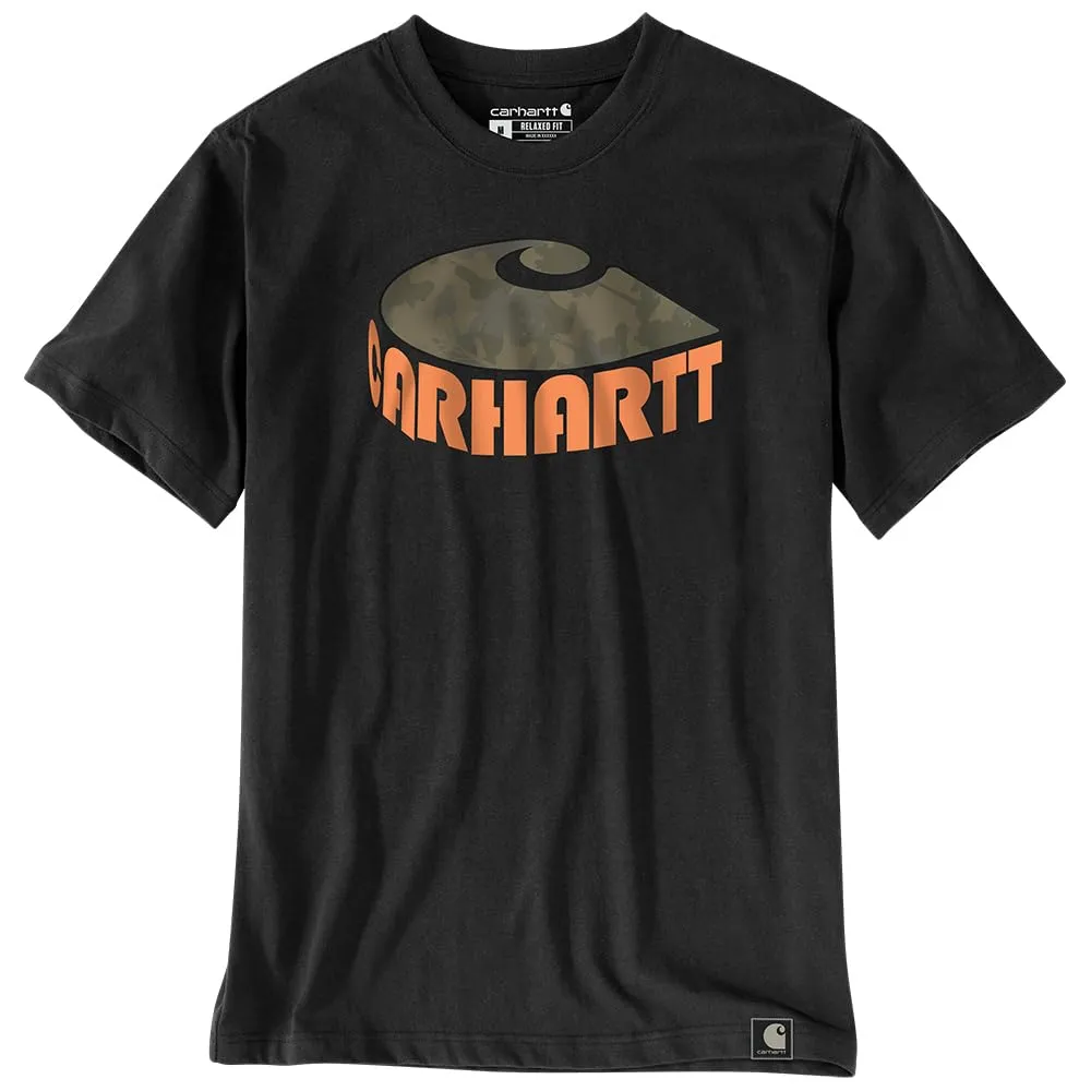 Carhartt 106155 Men's Relaxed Fit Heavyweight Short-Sleeve Camo C Graphic T-Shirt