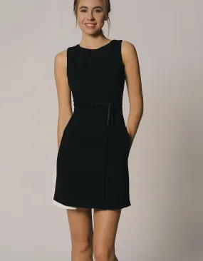 Chic Black Sleeveless A-Line Dress