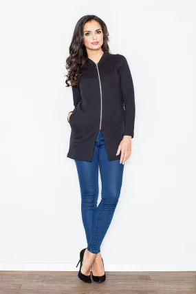 Chic Lightweight Cotton Zip-Up Jacket - Model 43867