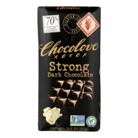 Chocolove Xoxox Premium Strong Dark Chocolate (12 Pack - 3.2 Oz Bars)