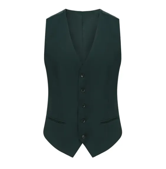 Classic Fit Performance Stretch Three-Piece Suit - Hunter Green