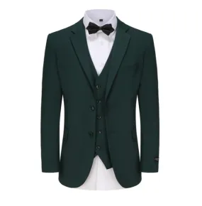 Classic Fit Performance Stretch Three-Piece Suit - Hunter Green