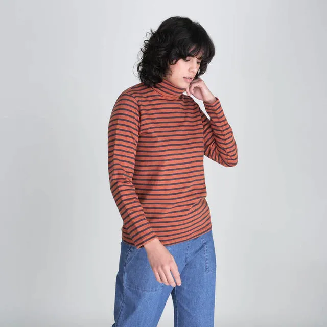 Classic Turtle Neck Sailor Top (Multiple Colors)