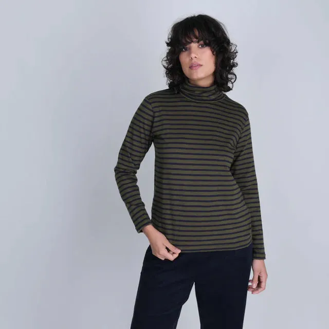 Classic Turtle Neck Sailor Top (Multiple Colors)