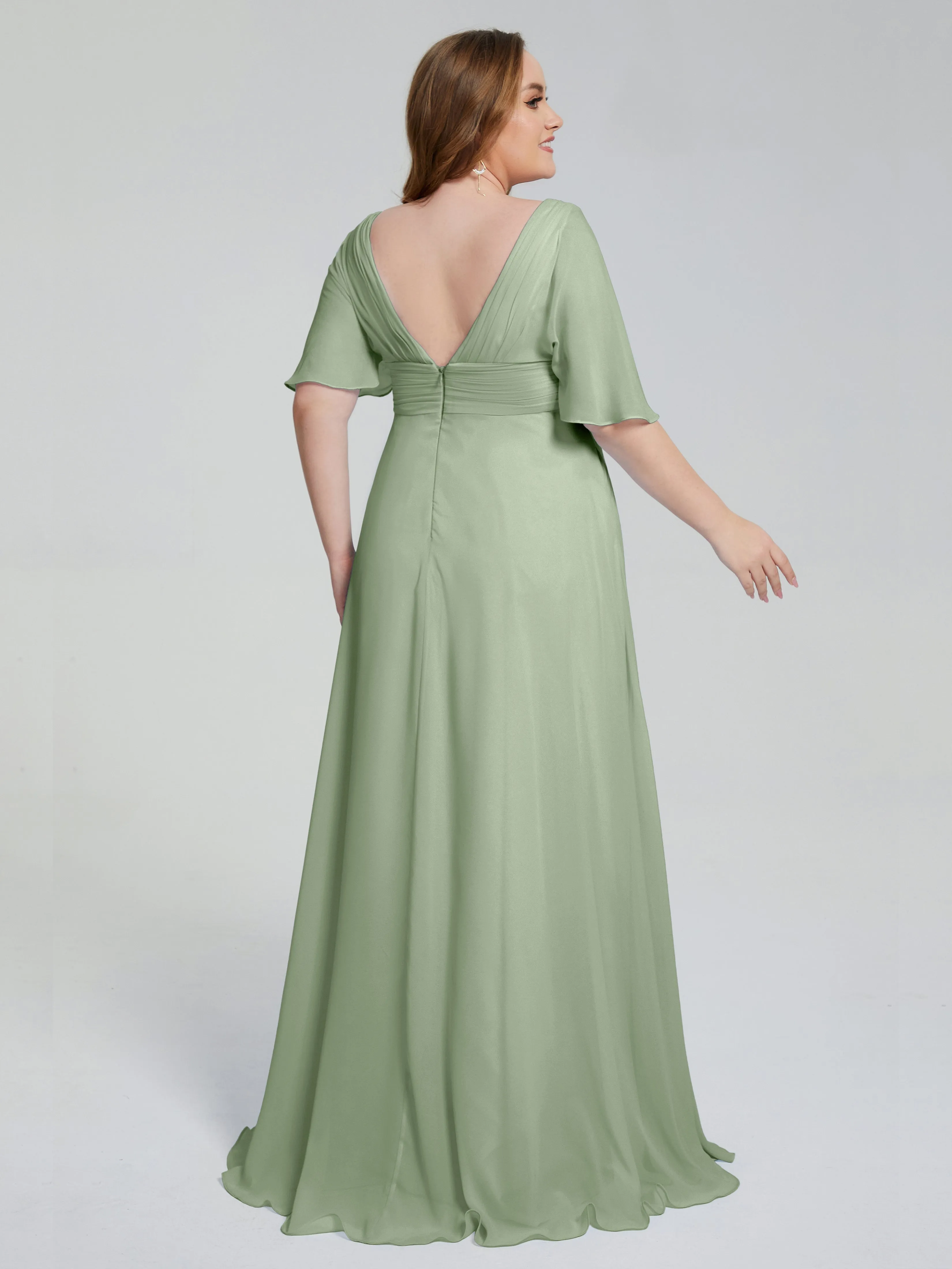 Daniela Elegant Short Sleeves Mother of the Bride Dresses With Pockets