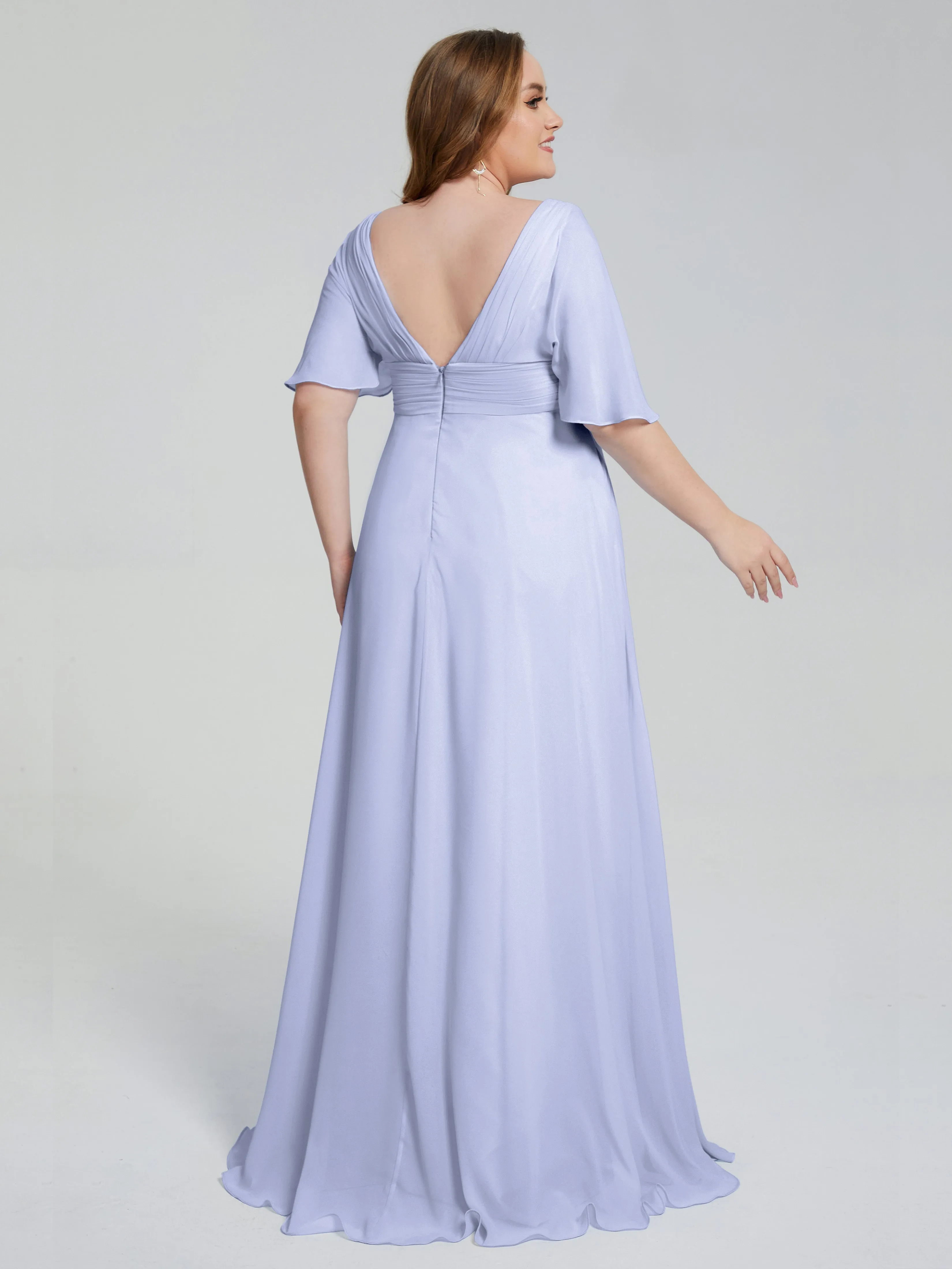 Daniela Elegant Short Sleeves Mother of the Bride Dresses With Pockets