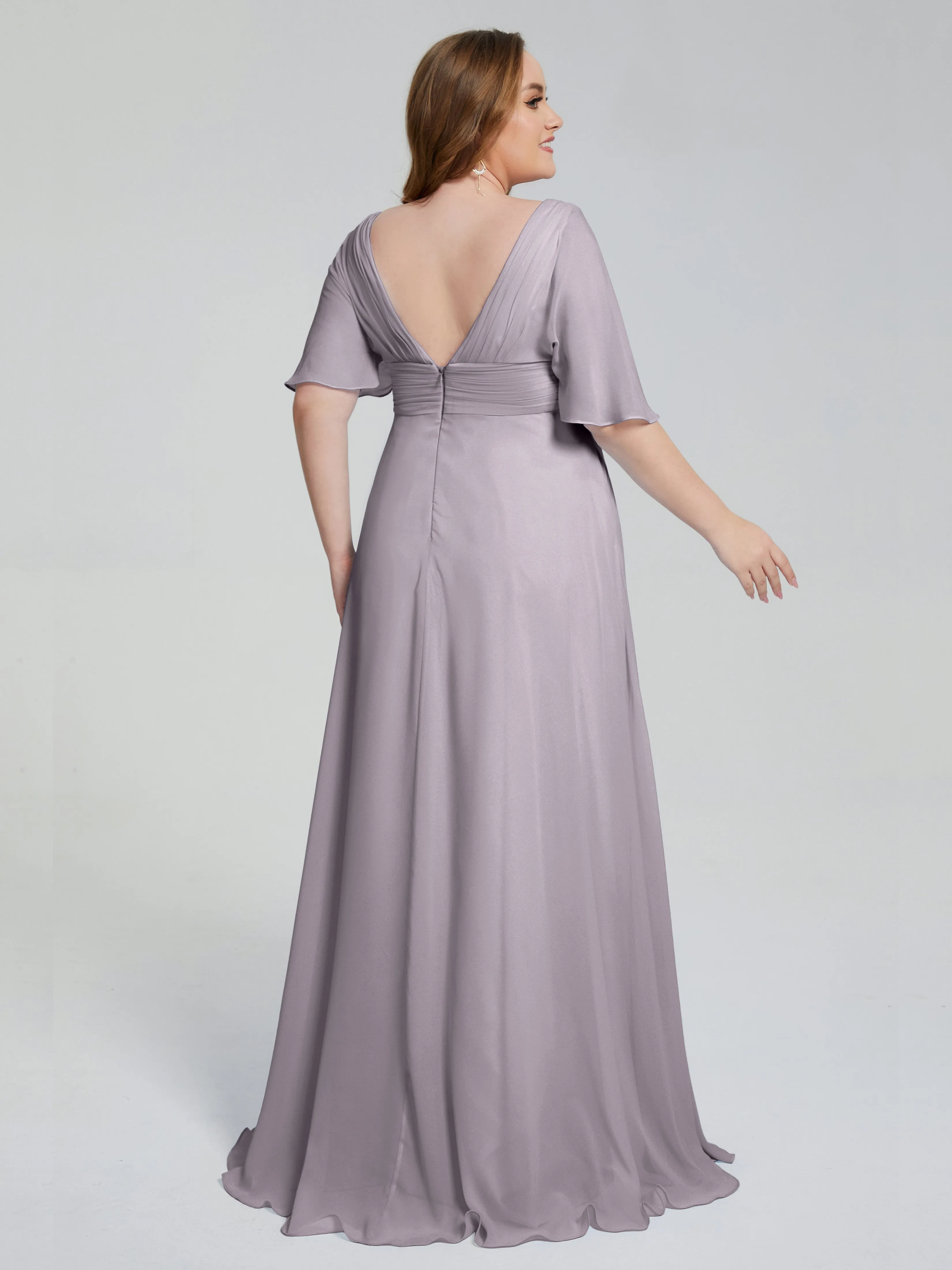 Daniela Elegant Short Sleeves Mother of the Bride Dresses With Pockets