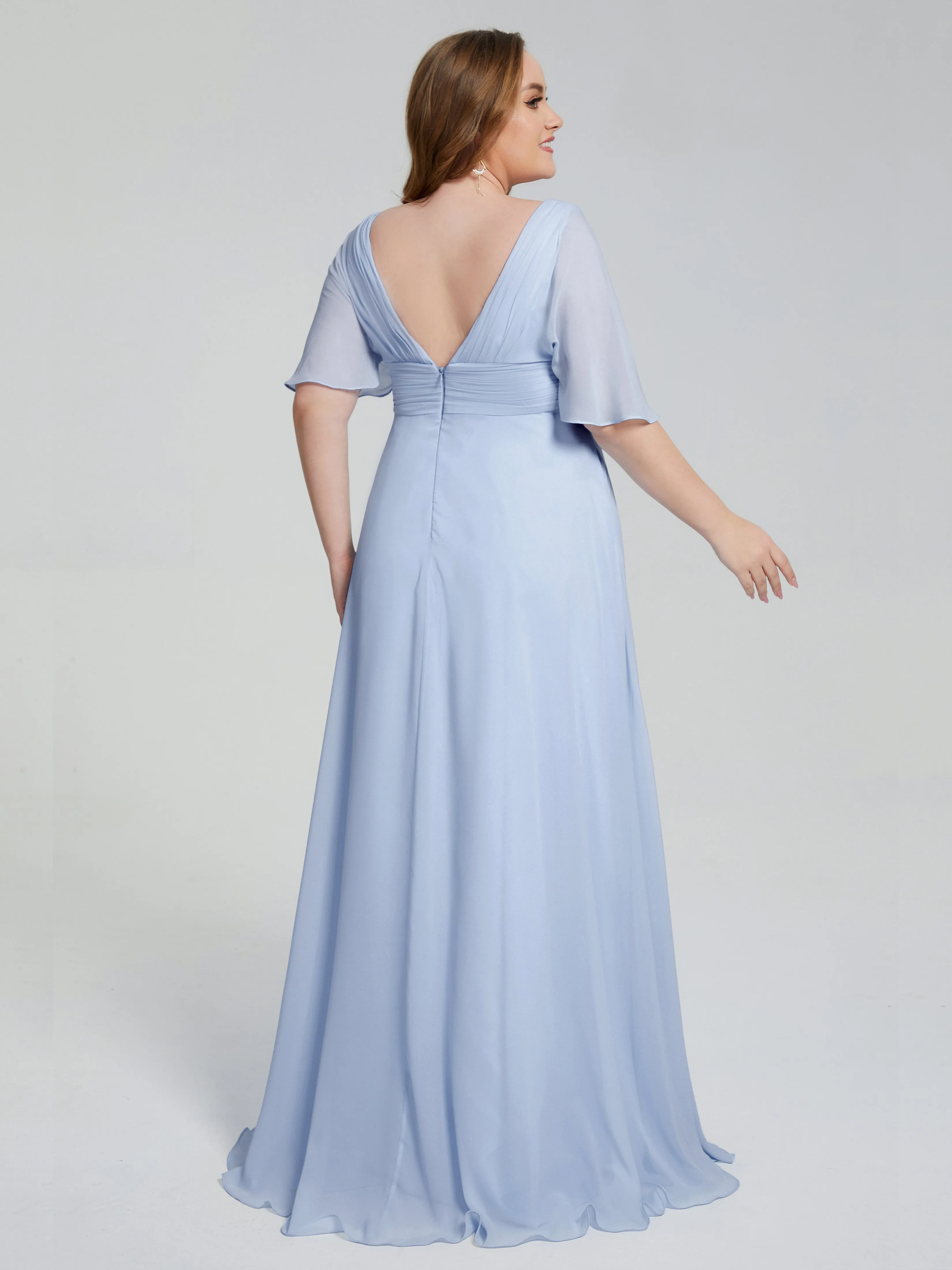 Daniela Elegant Short Sleeves Mother of the Bride Dresses With Pockets