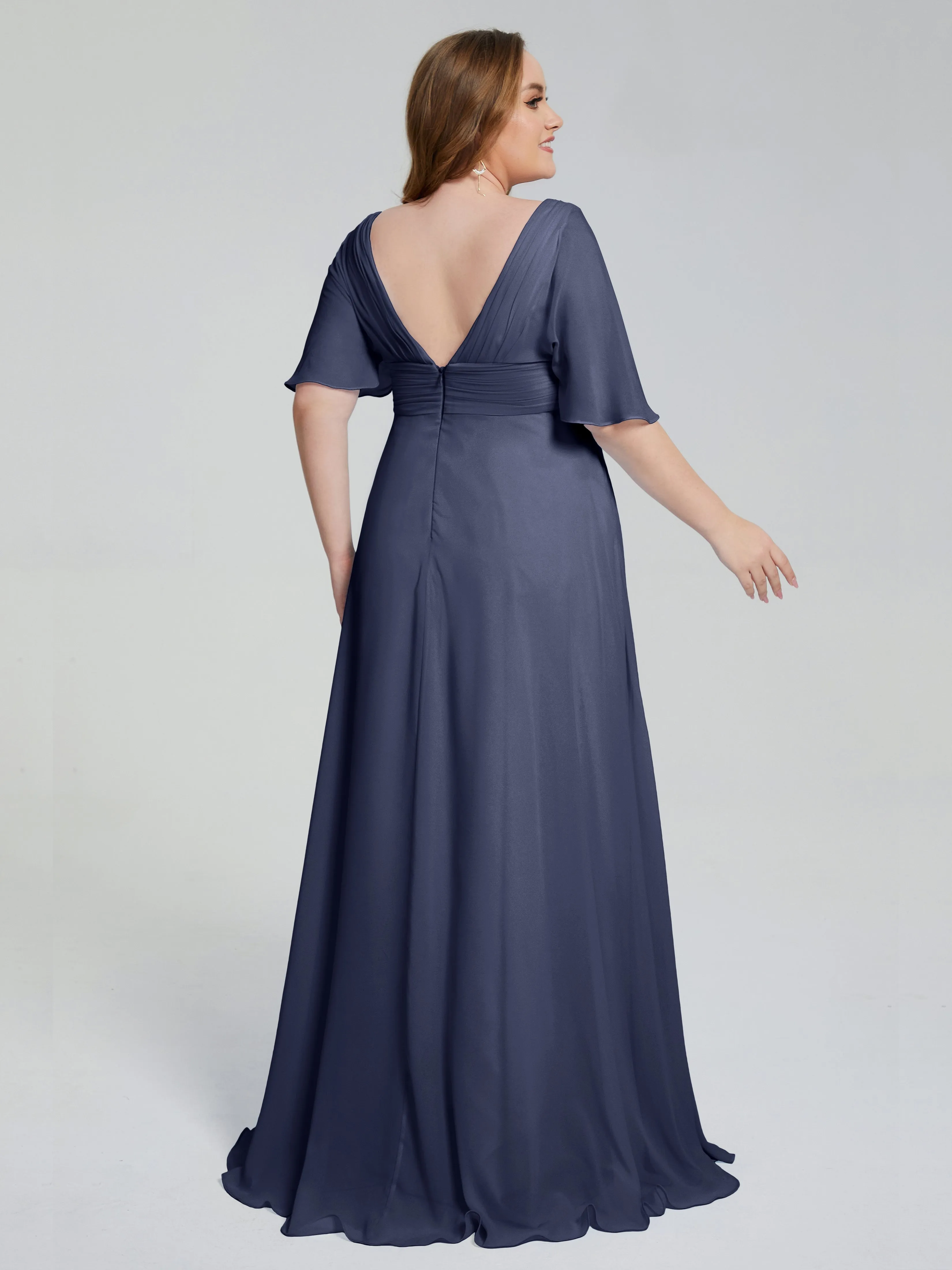 Daniela Elegant Short Sleeves Mother of the Bride Dresses With Pockets