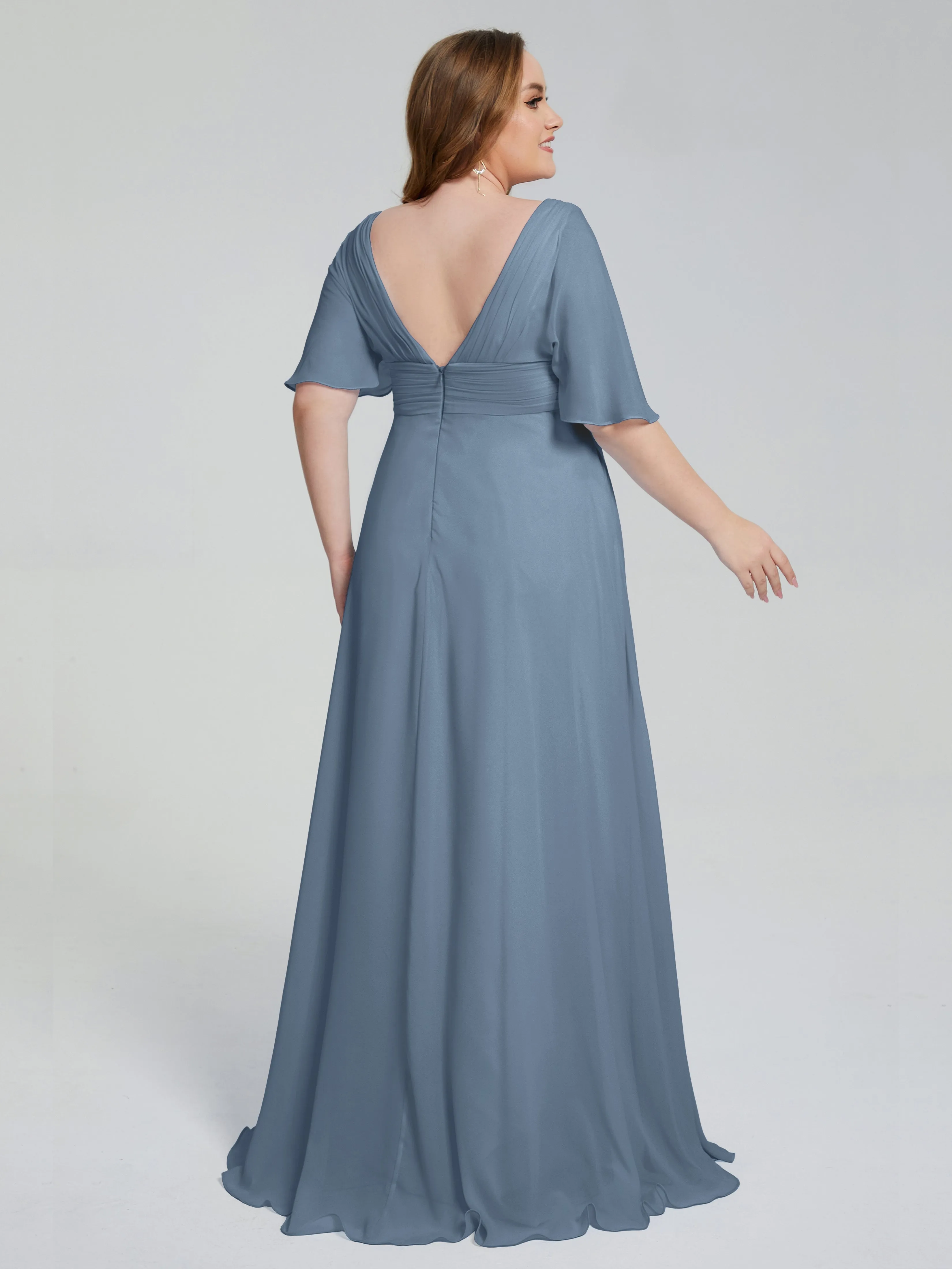 Daniela Elegant Short Sleeves Mother of the Bride Dresses With Pockets