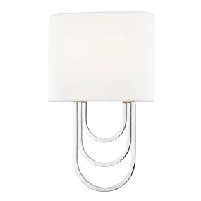 Hudson Valley Light Farah Wall Sconce with Polished Steel