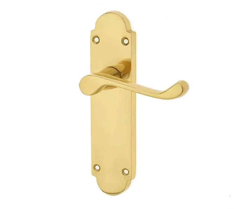 Jedo Epsom Suite Door Handle on Backplate - Lock / Latch / Bathroom