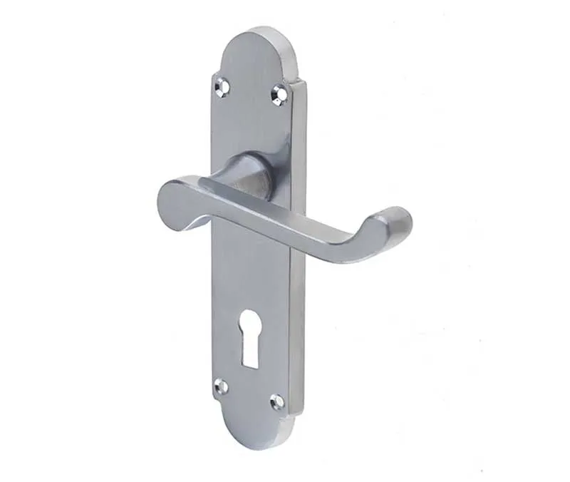 Jedo Epsom Suite Door Handle on Backplate - Lock / Latch / Bathroom