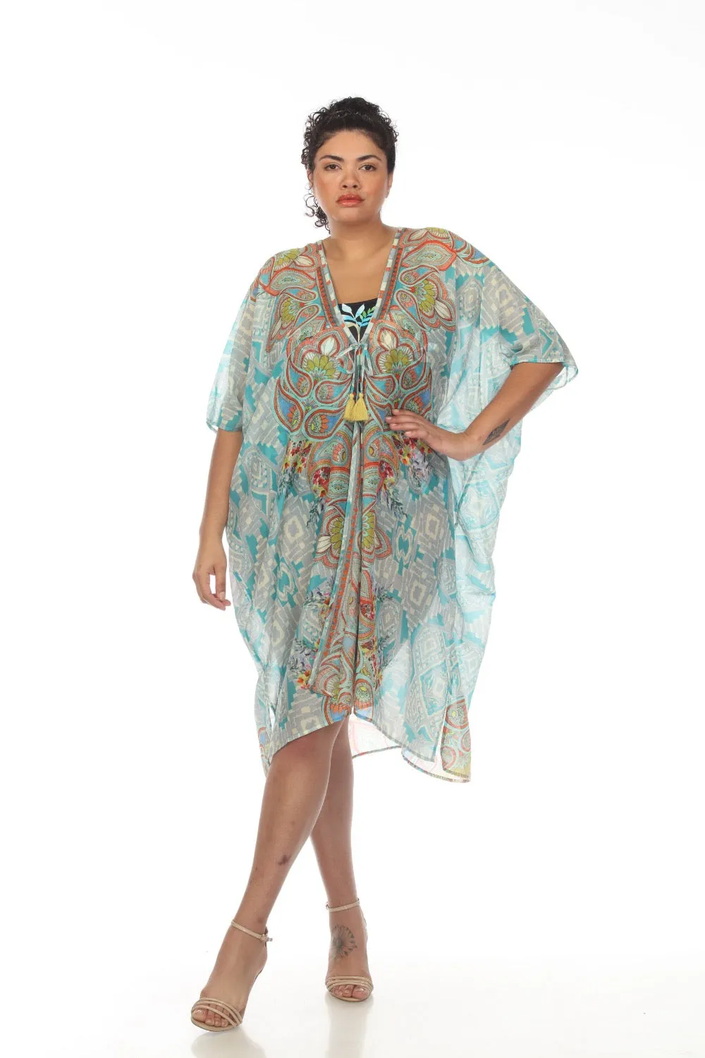 Johnny Was Regina Swim Cover-Up Kimono Boho Chic CSW4822