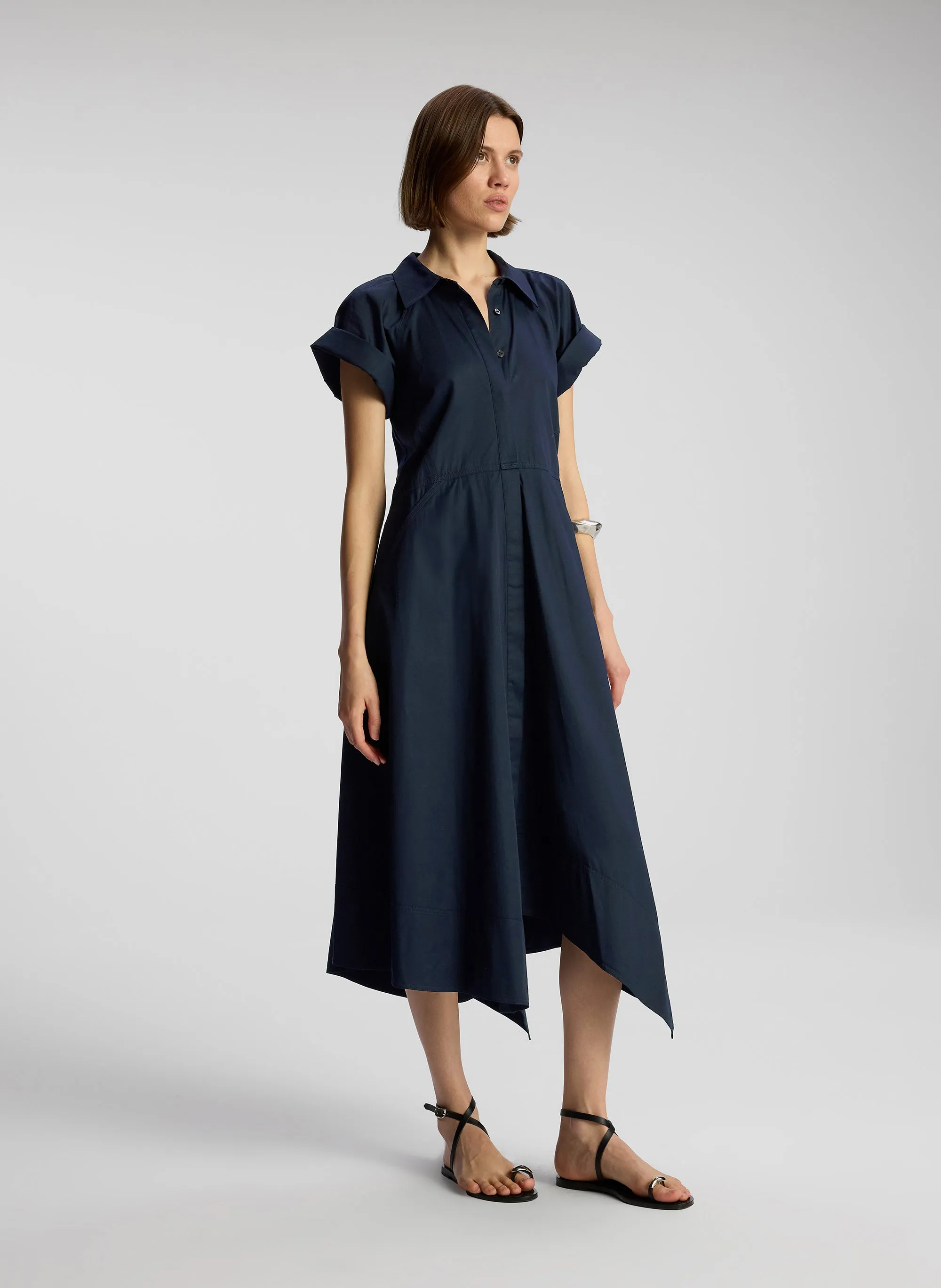 Julianna Cotton Midi Shirtdress