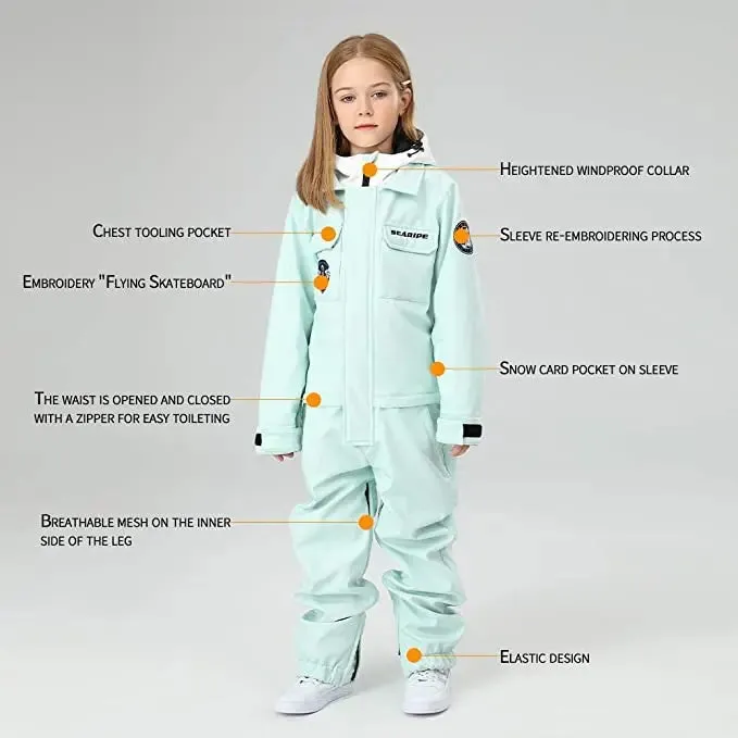 Kids Cargo One Piece Snow Suits 