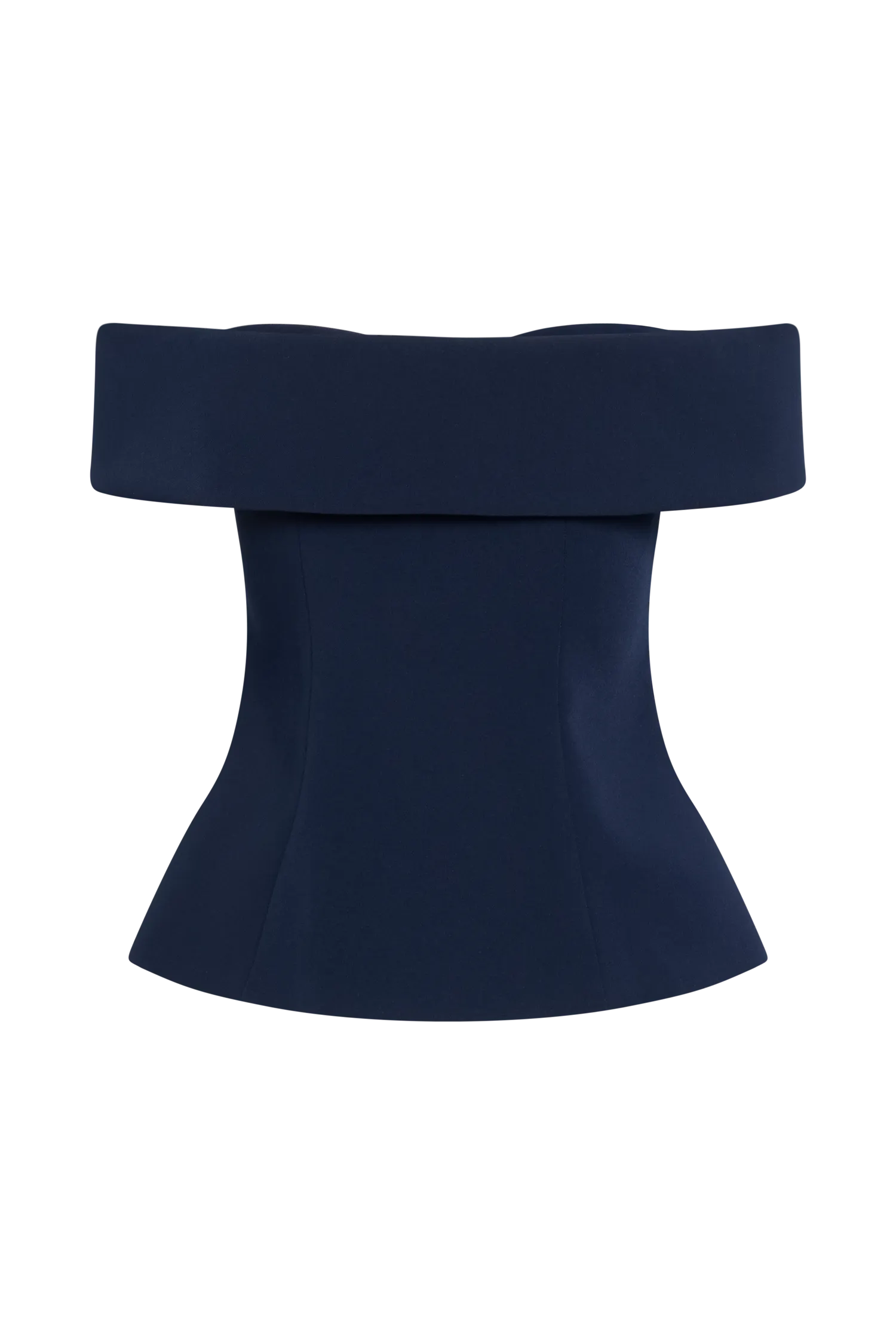 Krista Strapless Suiting Top - Navy