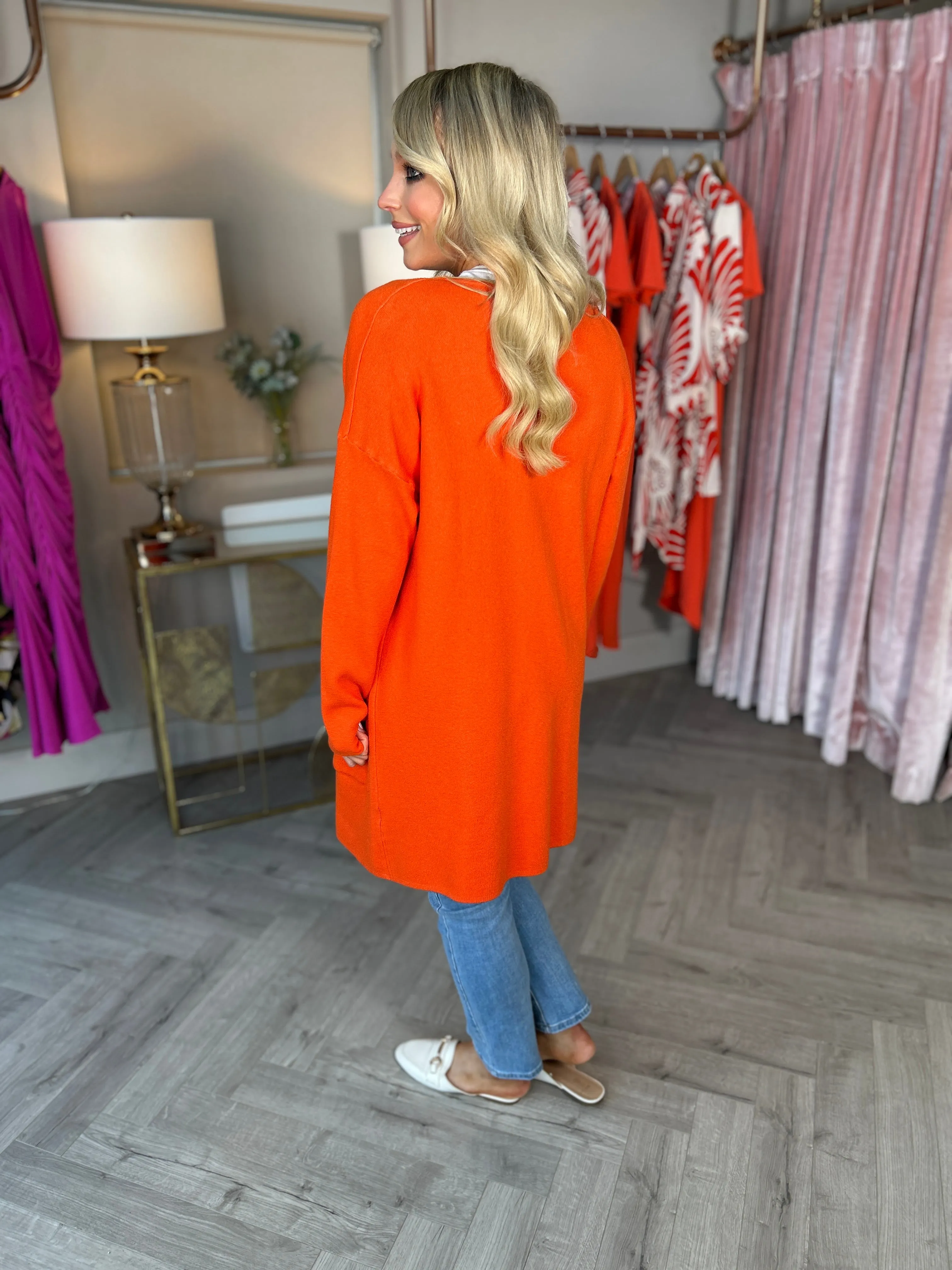 Layla Orange Cardi