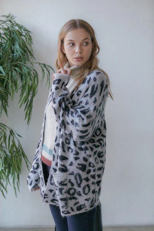 Leopard Print Cardigan