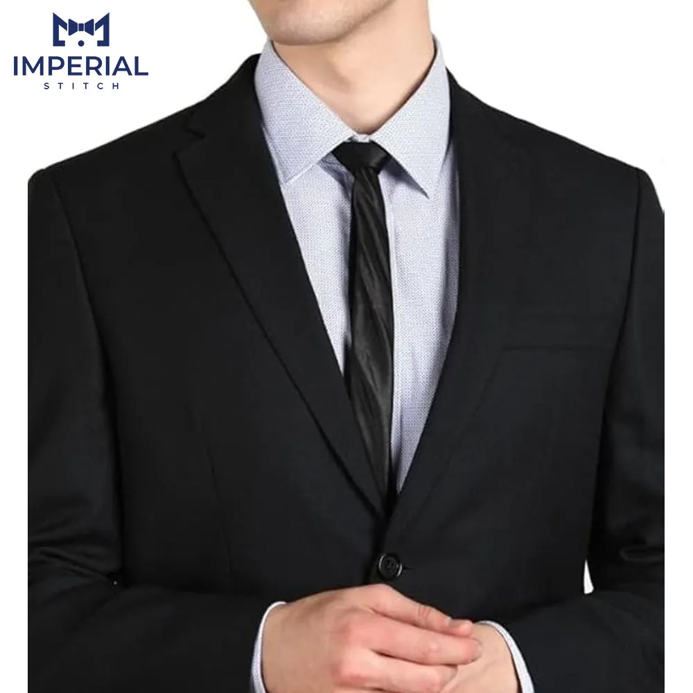 Men’s 2-Piece Formal All Black Suit - Classic & Elegant Formalwear