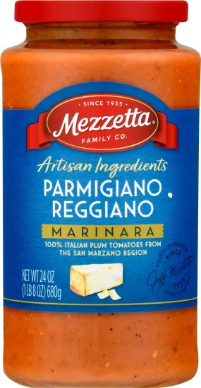 Mezzetta Premium Parmigiano Reggiano Pasta Sauce - 24 Oz, Case of 6