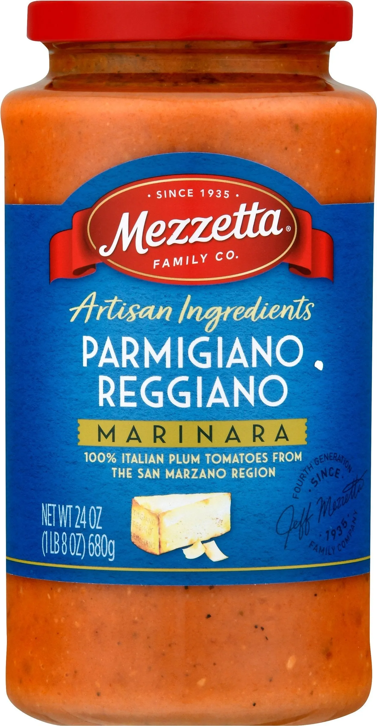 Mezzetta Premium Parmigiano Reggiano Pasta Sauce - 24 Oz, Case of 6