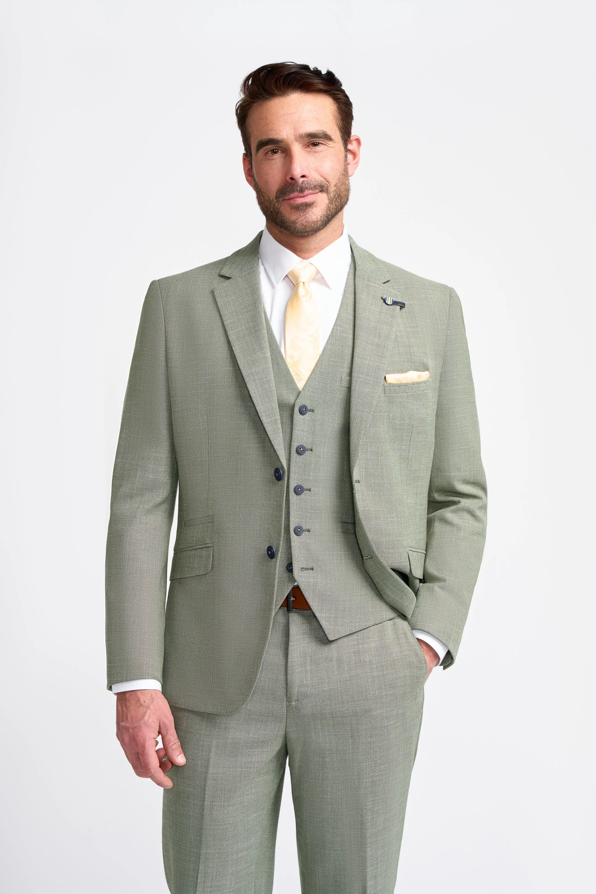 Miami Sage Three Piece Suit