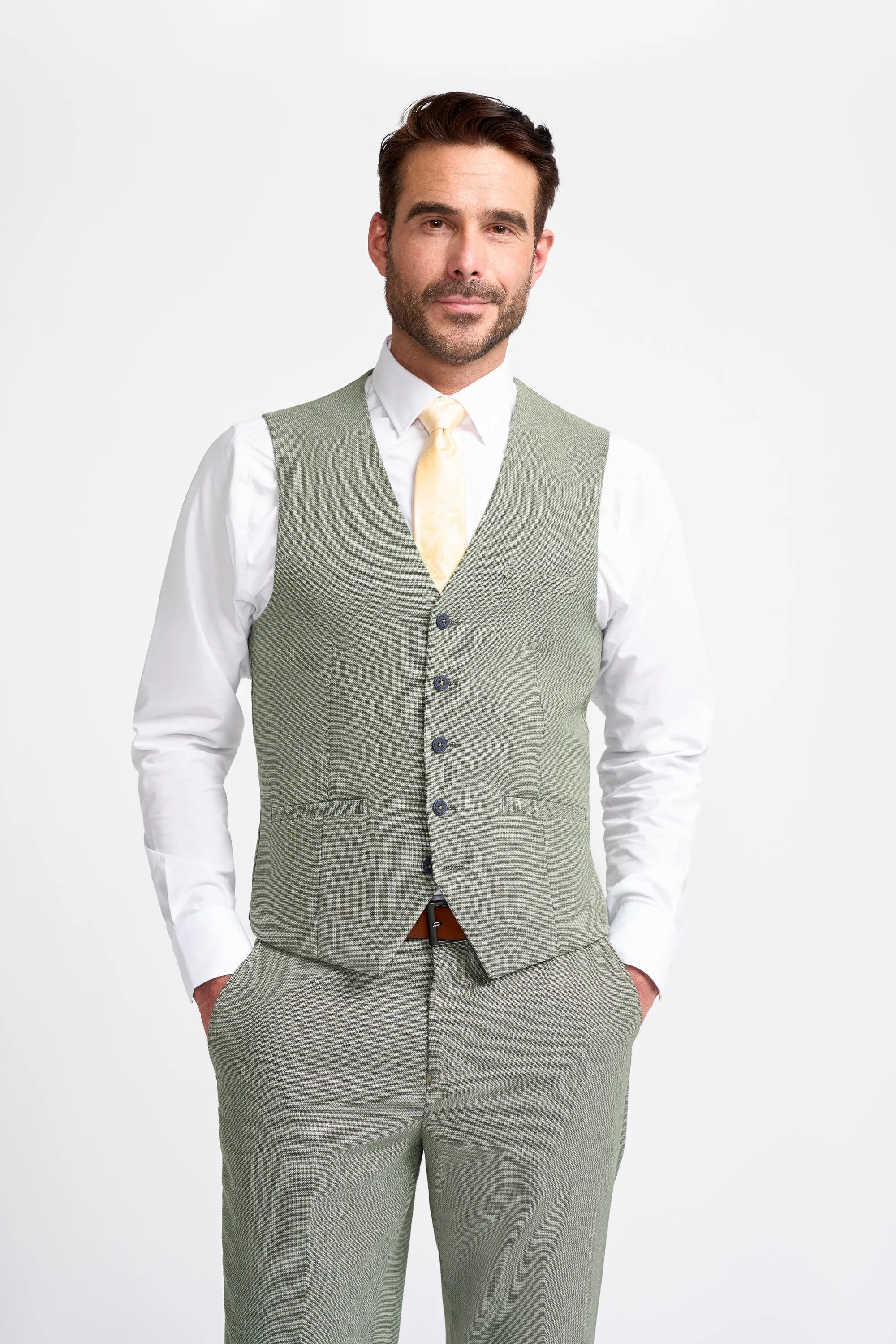 Miami Sage Three Piece Suit