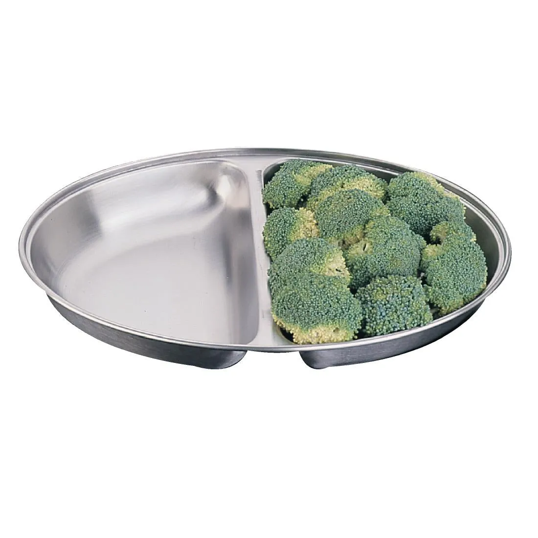 Olympia Oval Vegetable Dish with Two Compartments 252mm - P185