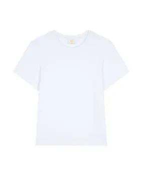 Organic Cotton Embroidered Mini Logo T-Shirt - White