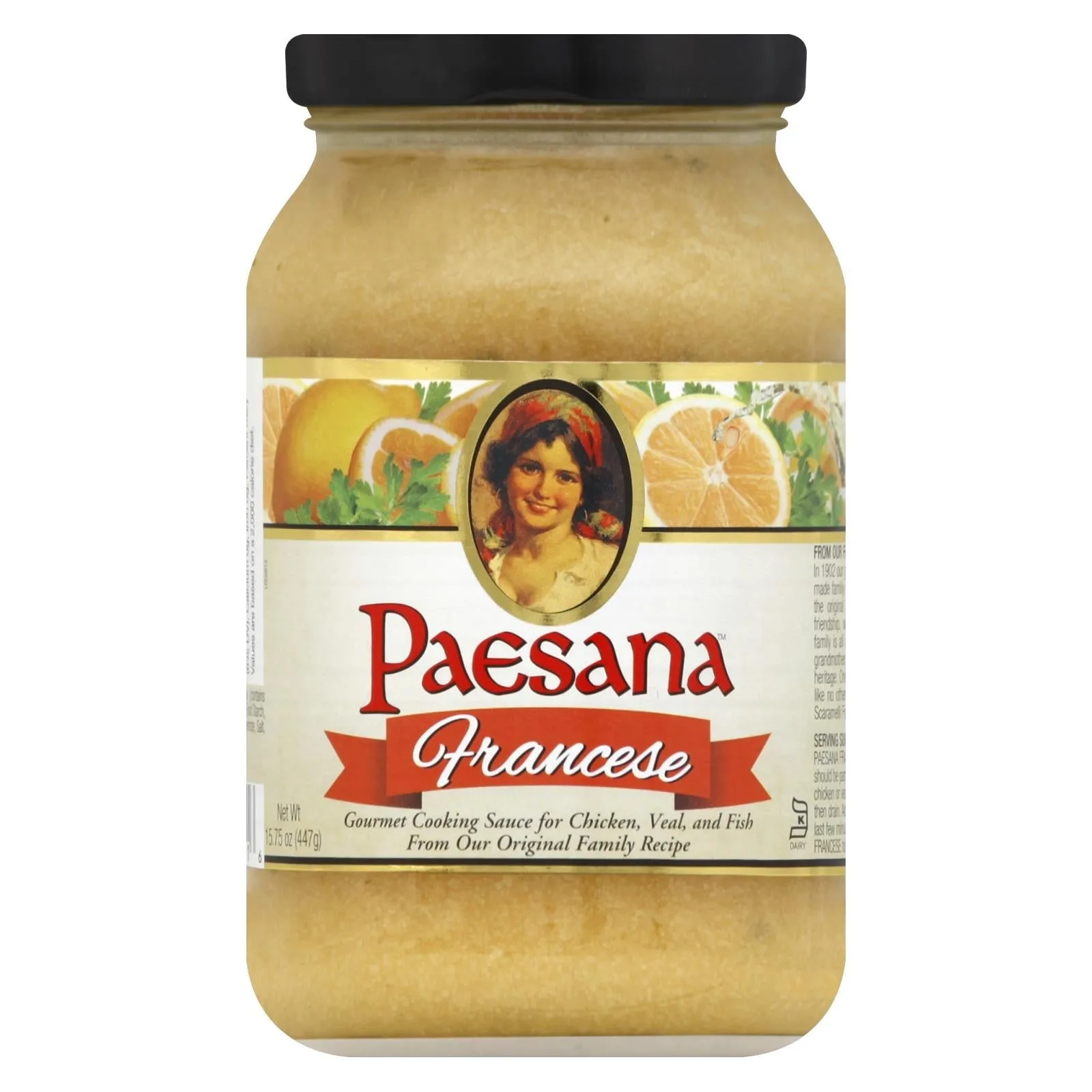 Paesana Francese Cooking Sauce, 15.75 Oz. Case of 6