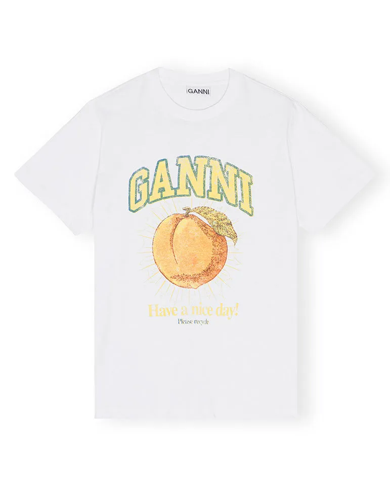 Peach Relaxed Tee WHITE