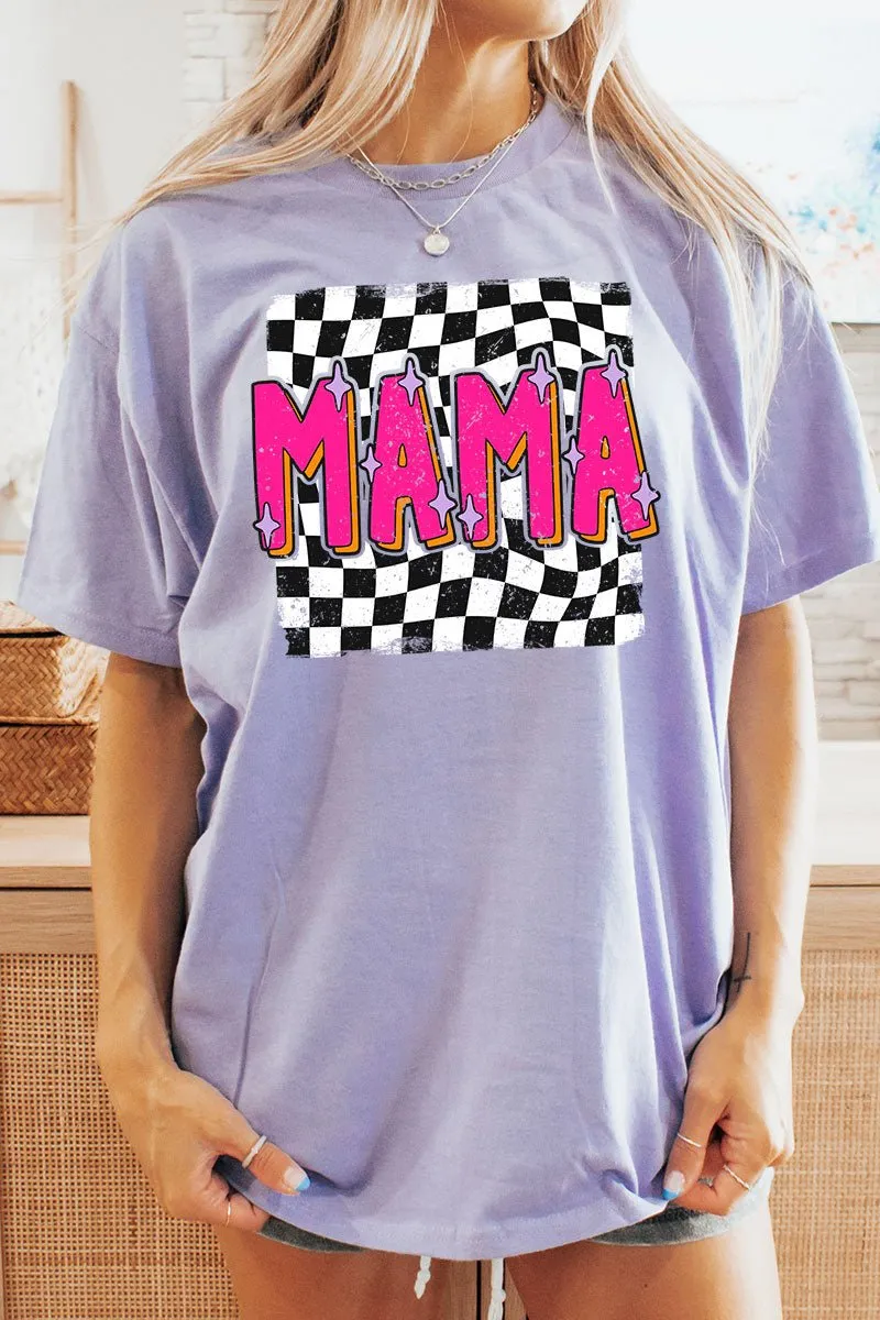 Pink Groovy Mama Short Sleeve Relaxed Fit T-Shirt