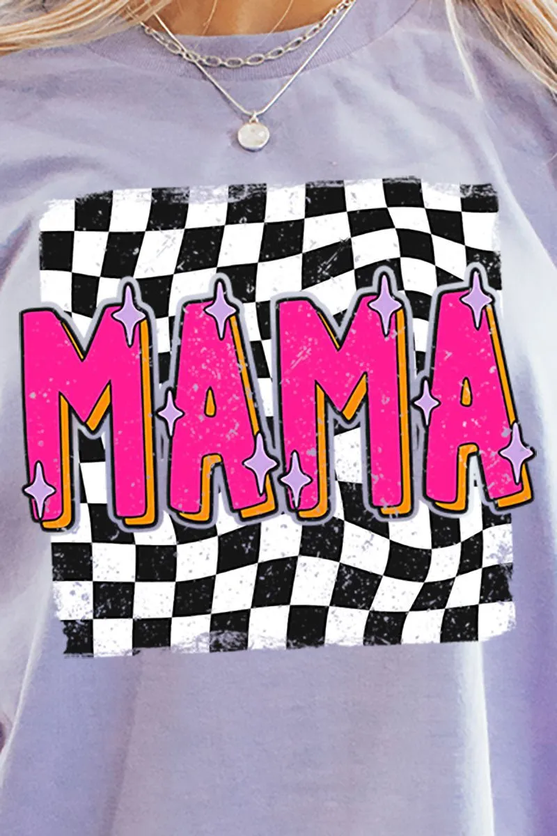 Pink Groovy Mama Short Sleeve Relaxed Fit T-Shirt