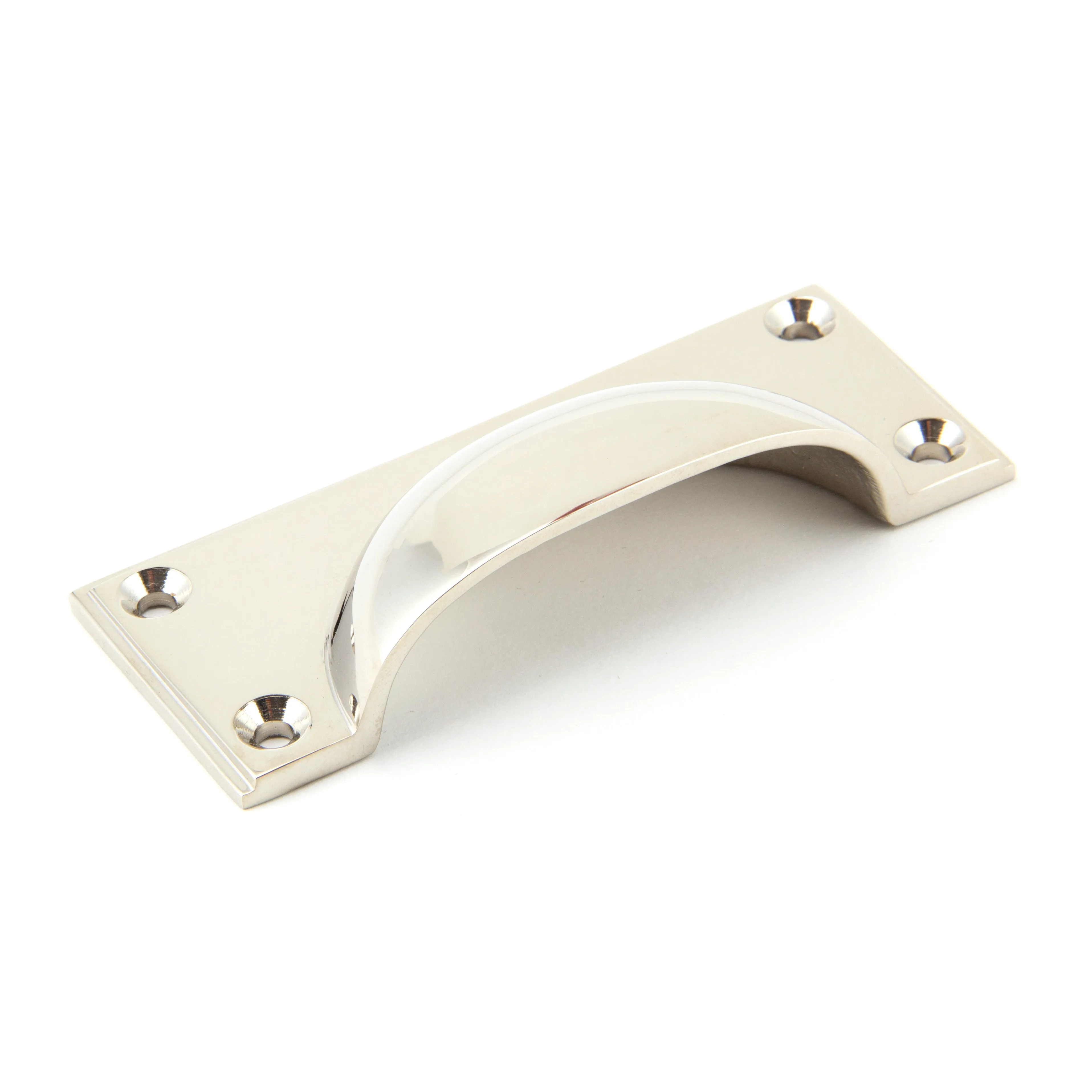 Polished Nickel Art Deco Drawer Pull | From The Anvil