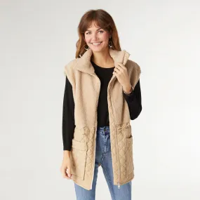 Sherpa Quilted Vest