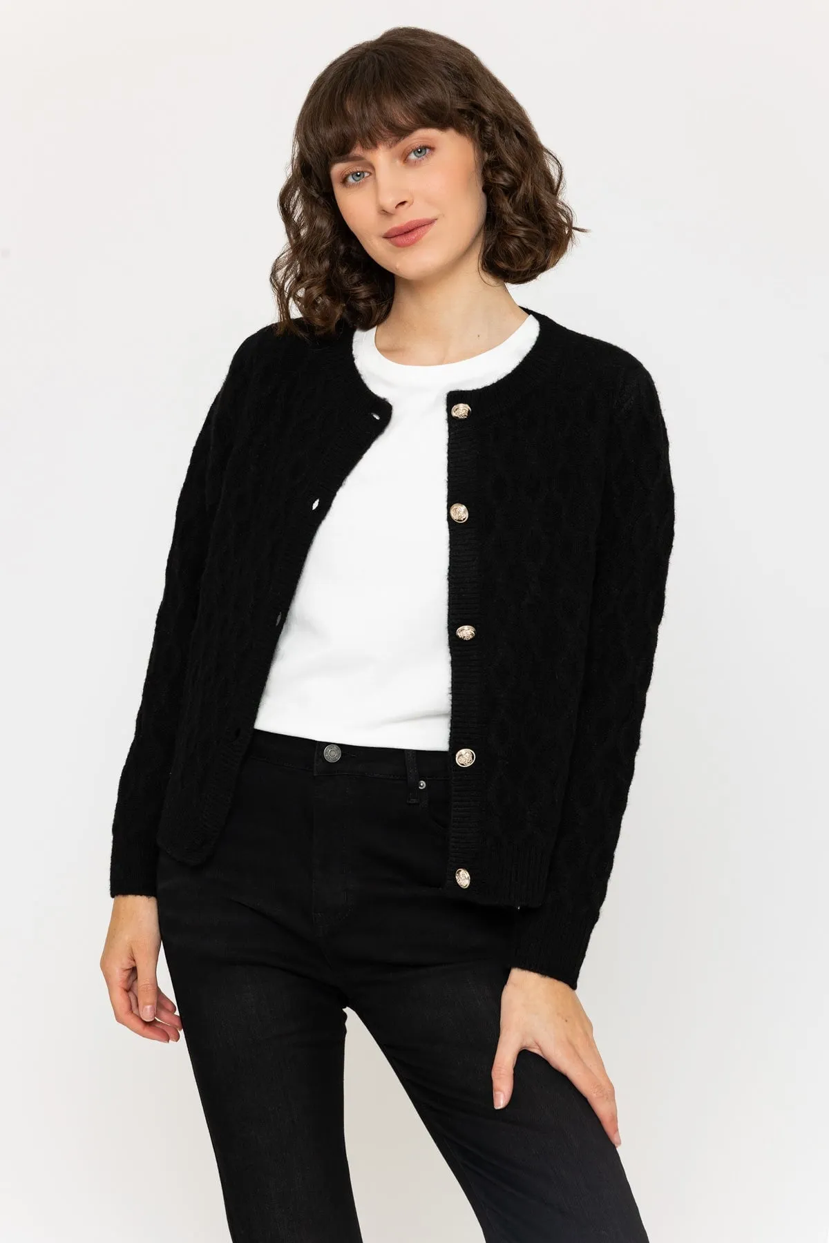 Soft Touch Cardigan in Black