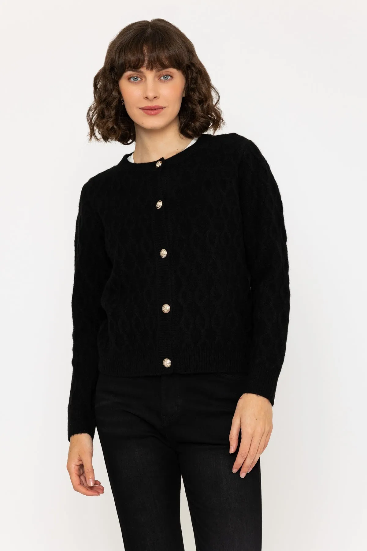 Soft Touch Cardigan in Black