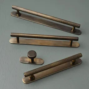 Solid Brass Oval Cabinet Handle Backplates