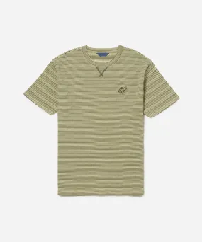 Striped Waffle Relaxed SS Tee